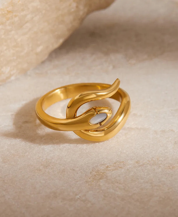 Anillos ajustables de acero inoxidable 316 con diseño de serpiente - imagen 5