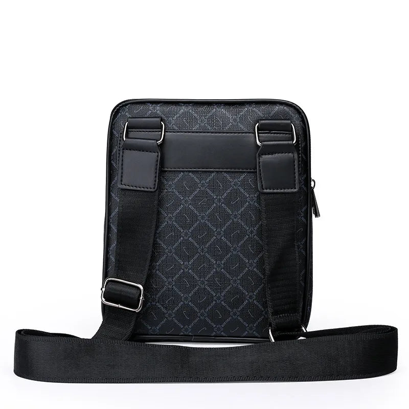 Bolso de hombro de nylon para hombre en color liso, estilo vintage - imagen 2