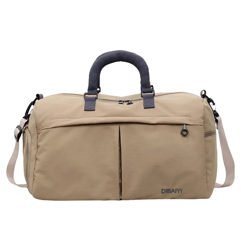 Bolso de viaje impermeable de tela Oxford en color liso, amplio y resistente - imagen 9