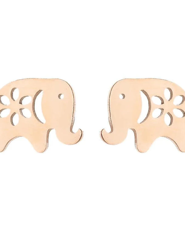 Aretes de animalitos con baño de oro 18K en acero 304 para mujer - imagen 32