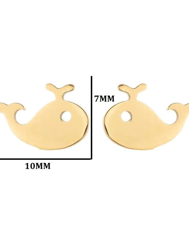 Aretes de animalitos con baño de oro 18K en acero 304 para mujer - imagen 20