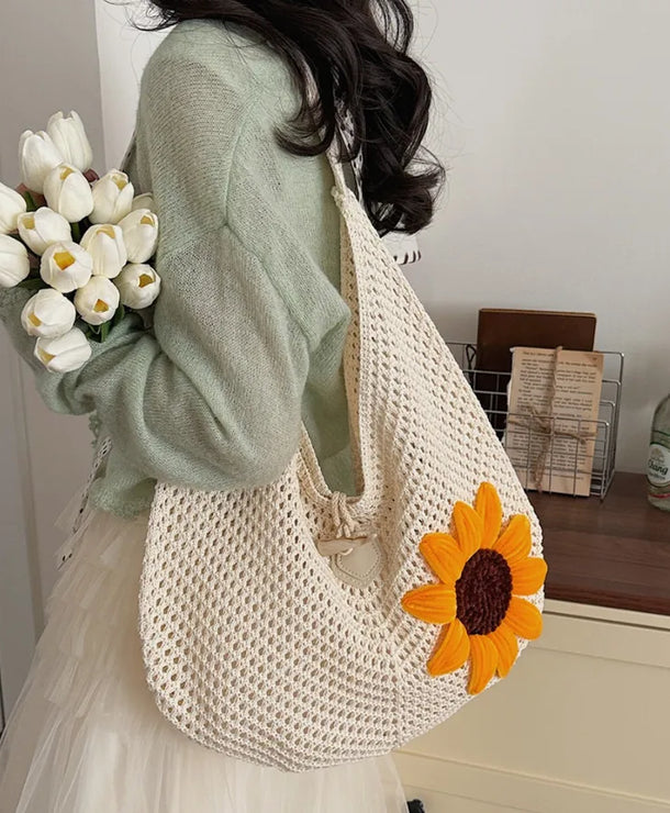 Bolso de crochet con diseño calado para mujer, estilo veraniego - imagen 2