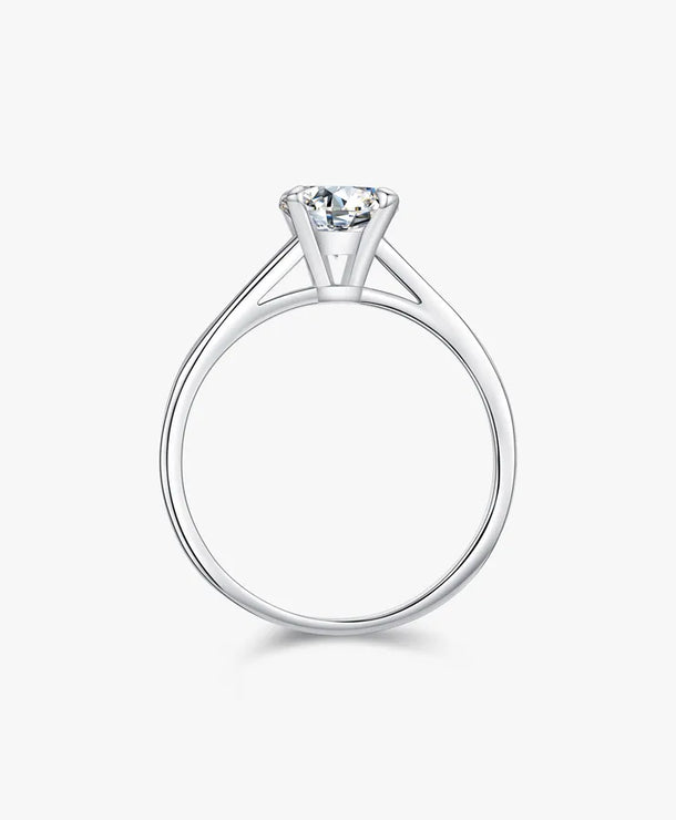 Anillos de plata esterlina 925 con moissanita y diseño redondo - imagen 3