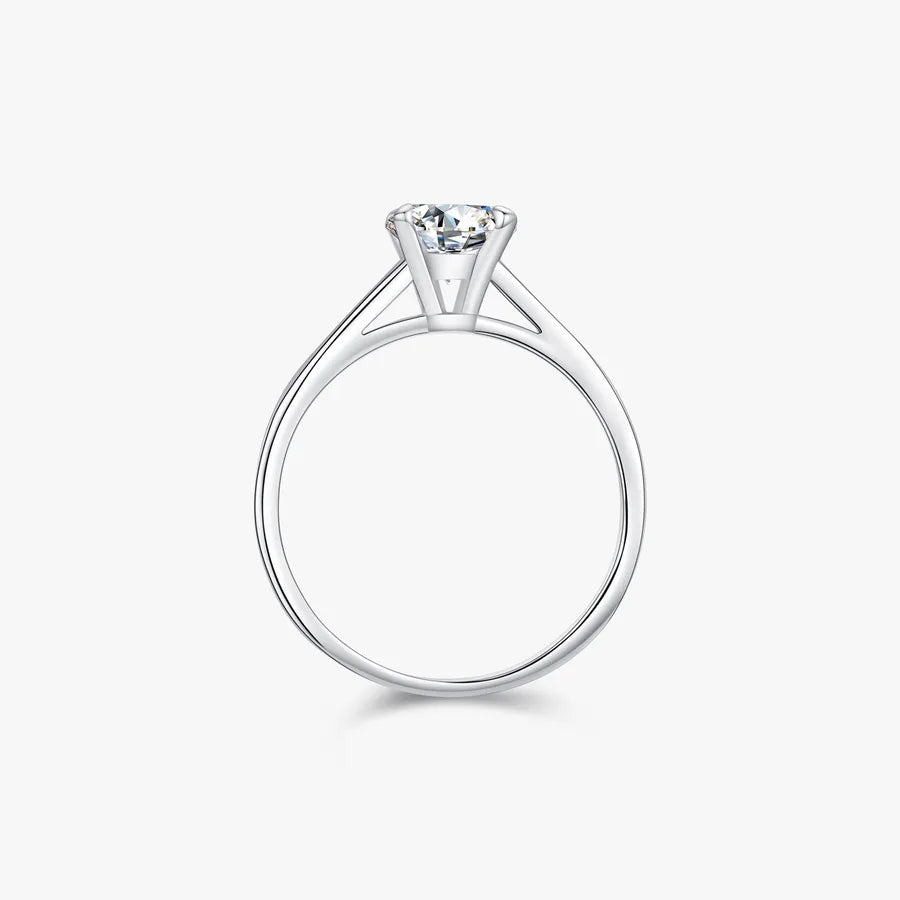 Anillos de plata esterlina 925 con moissanita y diseño redondo - imagen 3