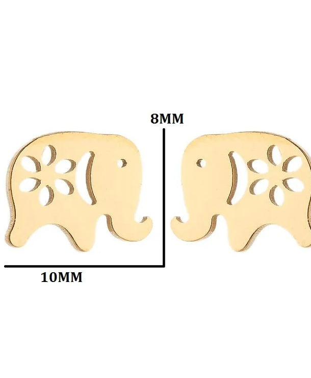 Aretes de animalitos con baño de oro 18K en acero 304 para mujer - imagen 30