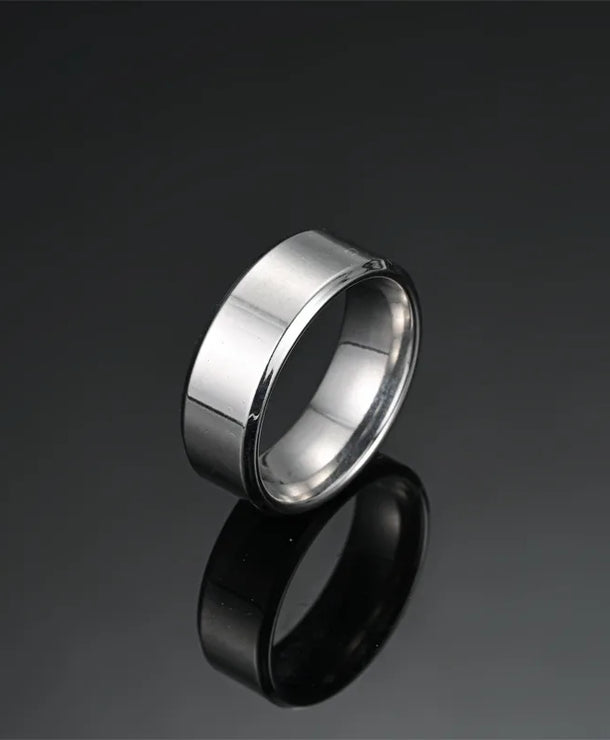 Anillos de acero inoxidable 304 con diseño geométrico, estilo punk - imagen 2