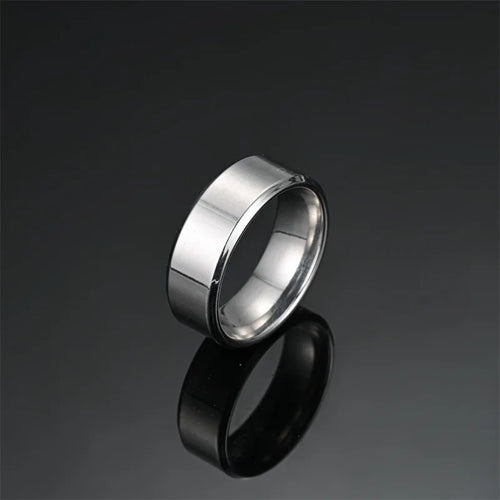 Anillos de acero inoxidable 304 con diseño geométrico, estilo punk - imagen 2