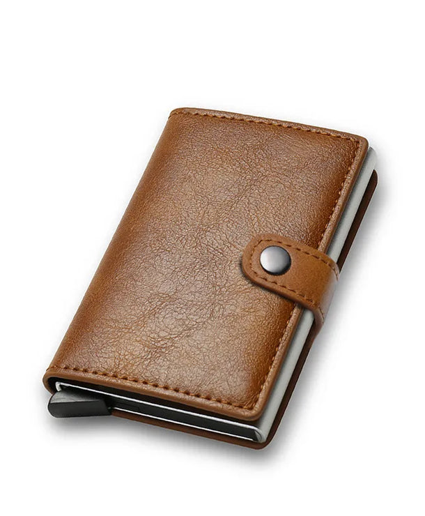 Tarjetero de piel para hombre con protección RFID antirrobo - imagen 10