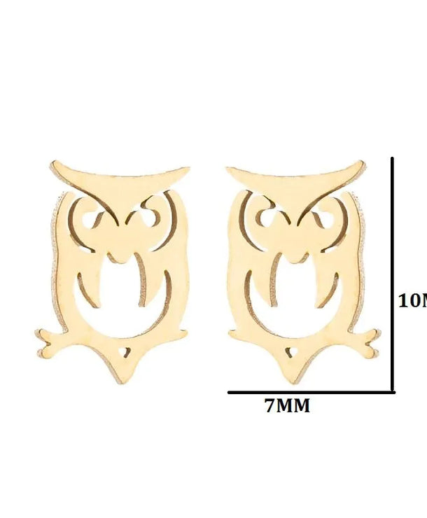 Aretes de animalitos con baño de oro 18K en acero 304 para mujer - imagen 10