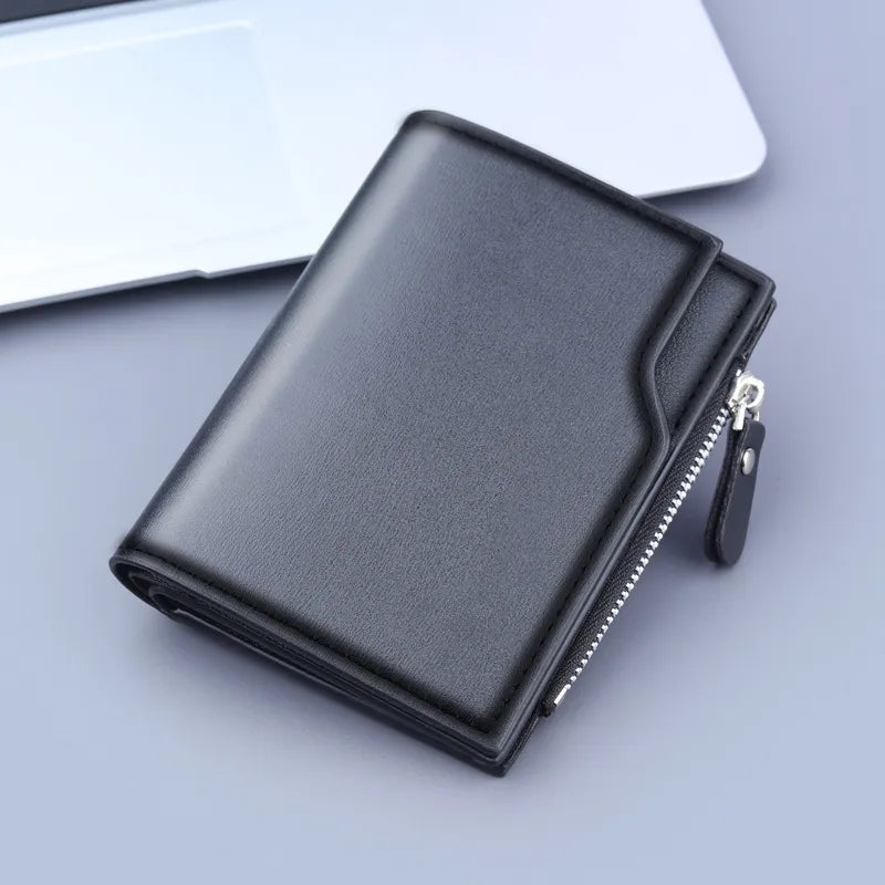 Cartera de piel sintética para hombre con cierre de cremallera - imagen 5