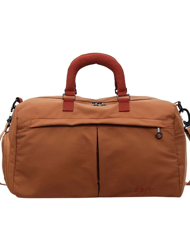 Bolso de viaje impermeable de tela Oxford en color liso, amplio y resistente - imagen 10