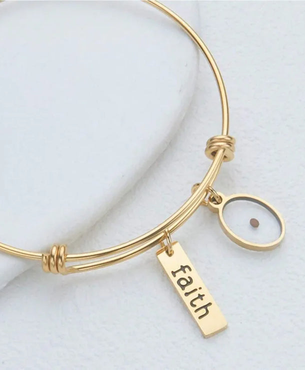 Brazalete de acero inoxidable 304 con diseño geométrico, estilo retro - imagen 3