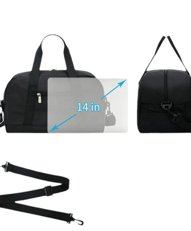 Bolso de gimnasio multifuncional de 14 pulgadas en poliéster, unisex - imagen 3