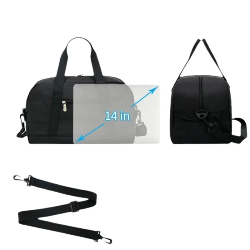 Bolso de gimnasio multifuncional de 14 pulgadas en poliéster, unisex - imagen 3
