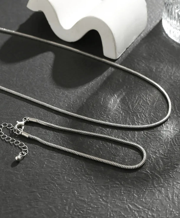 Set de collar y pulsera con cadena de cobre y diseño de serpiente, unisex - imagen 3
