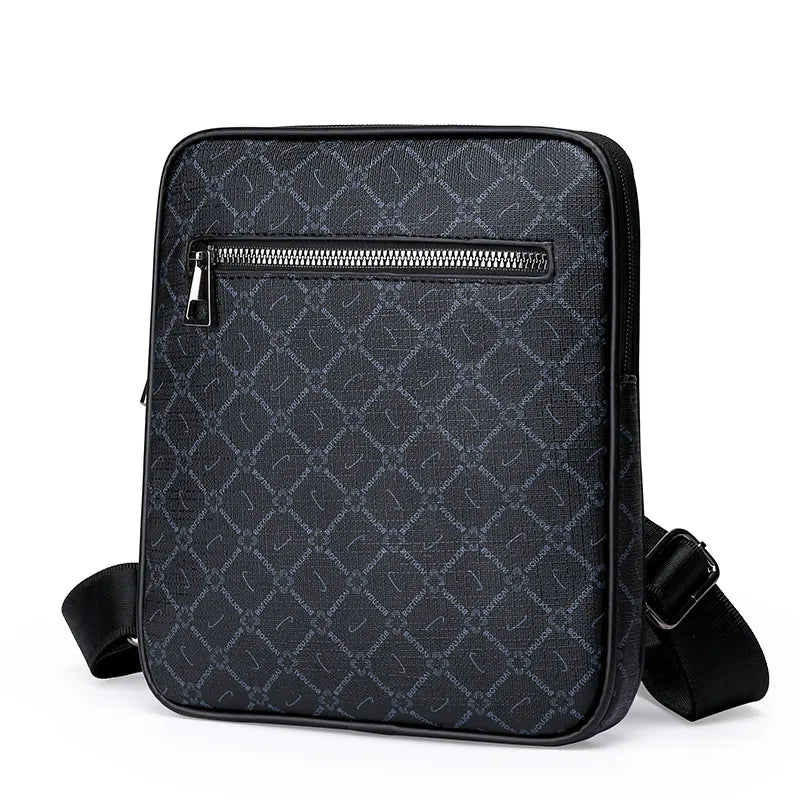 Bolso de hombro de nylon para hombre en color liso, estilo vintage - imagen 4