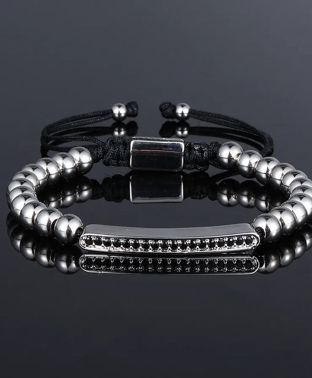 Pulsera de acero de titanio para hombre con dije de corona, estilo punk - imagen 5