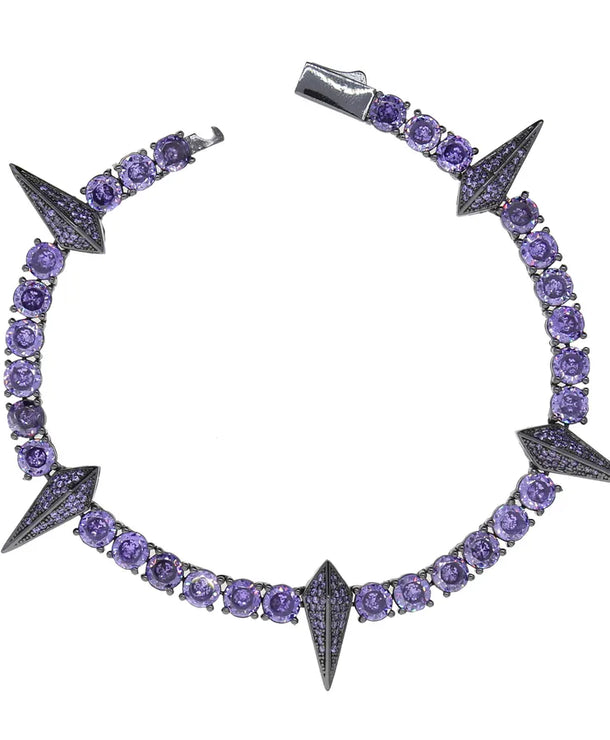 Pulsera de cobre para hombre con circonia y diseño en rombo - imagen 14