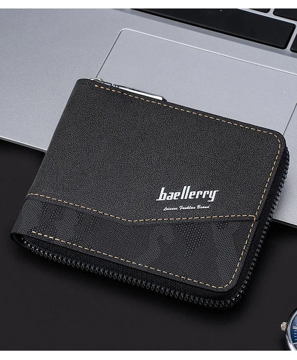 Cartera compacta de piel sintética para hombre para uso diario - imagen 5