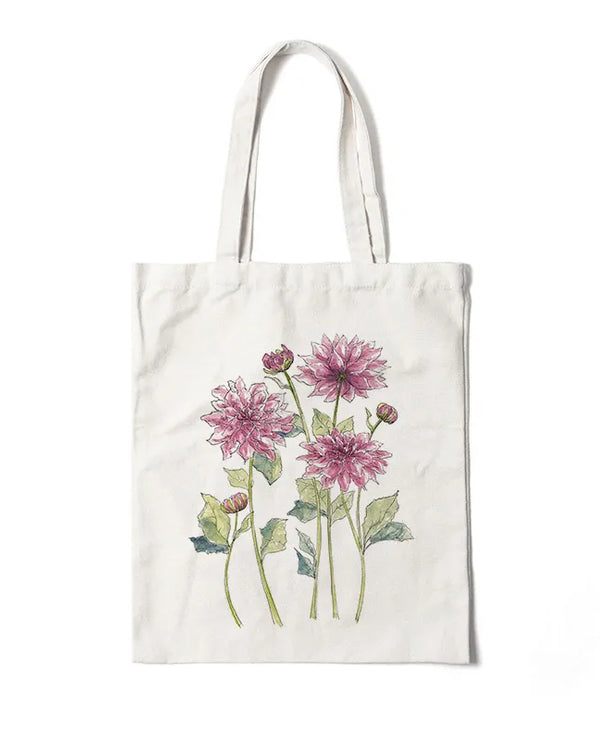 Bolso de lona con estampado de flores para mujer, diseño abierto - imagen 11