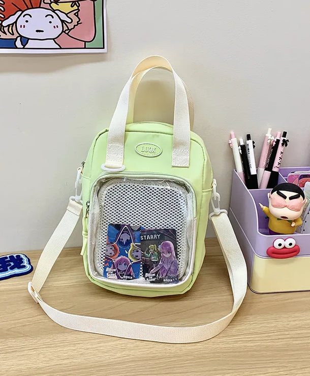 Bolso cruzado de tela para mujer en color liso, estilo streetwear - imagen 7