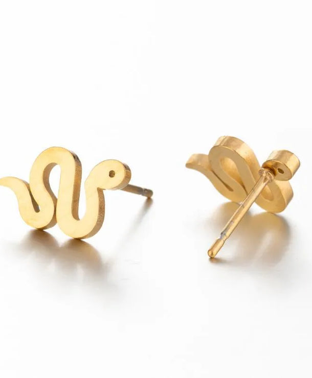 Aretes de animalitos con baño de oro 18K en acero 304 para mujer - imagen 3