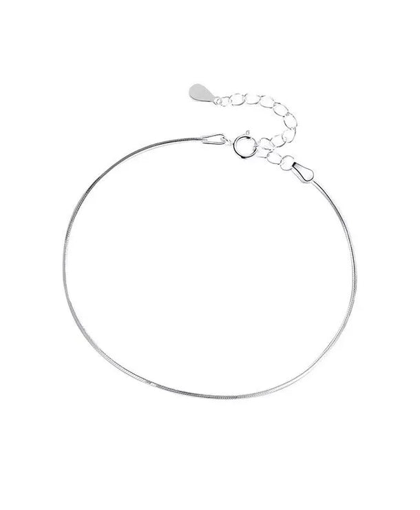 Pulsera de plata esterlina 925 con cadena serpiente y detalle de calavera - imagen 5
