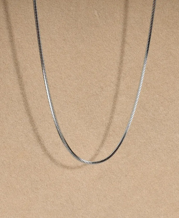 Collar de cadena serpiente de acero 201 con baño dorado para mujer - imagen 12