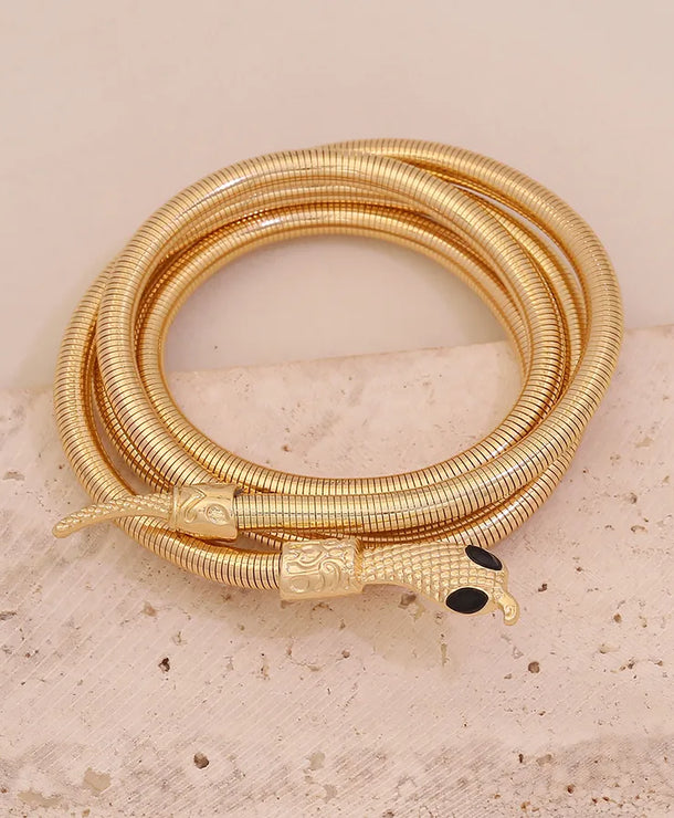 Brazaletes de aleación con diseño de serpiente, estilo elegante - imagen 6