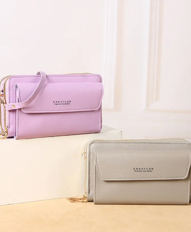 Bolso de hombro de piel sintética con solapa para mujer, estilo business - imagen 2