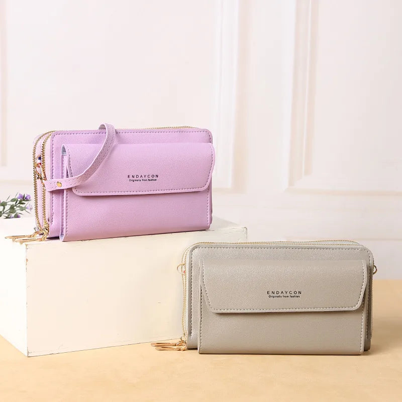 Bolso de hombro de piel sintética con solapa para mujer, estilo business - imagen 2