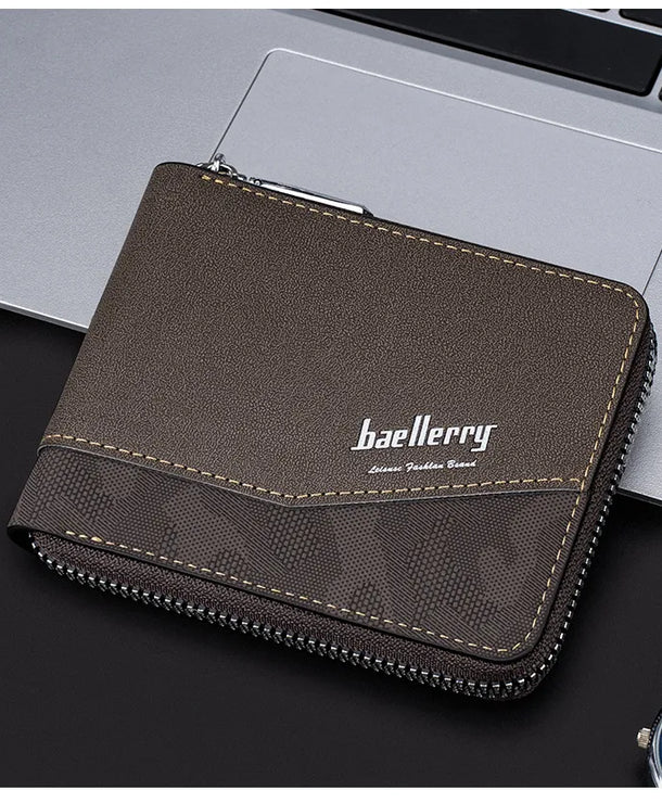 Cartera compacta de piel sintética para hombre para uso diario - imagen 4
