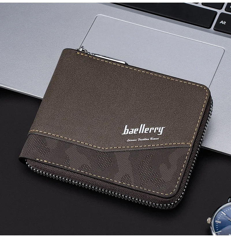 Cartera compacta de piel sintética para hombre para uso diario - imagen 4