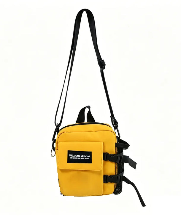 Bolso cruzado de nylon para hombre en color liso, estilo urbano - imagen 12