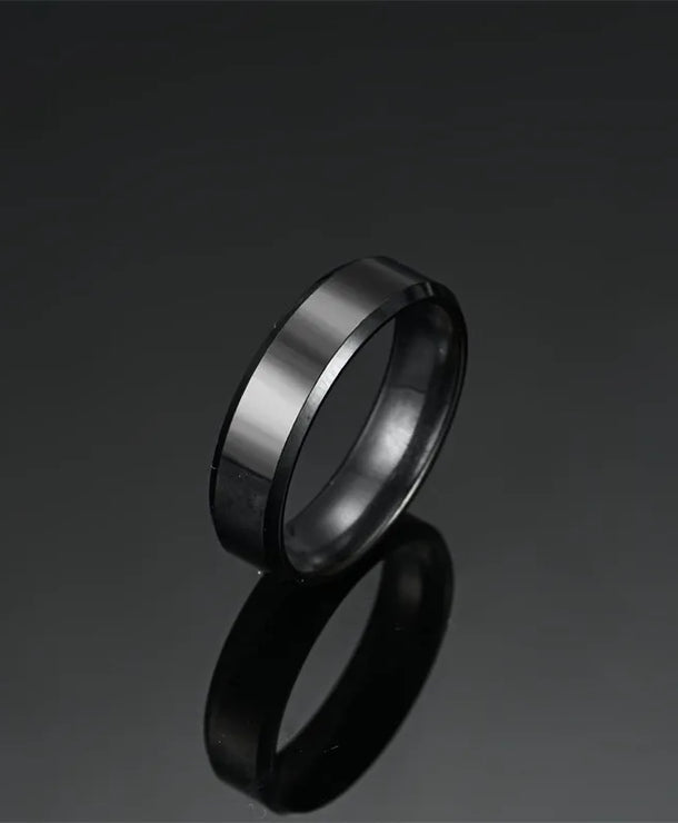 Anillos de acero inoxidable 304 con diseño geométrico, estilo punk - imagen 24