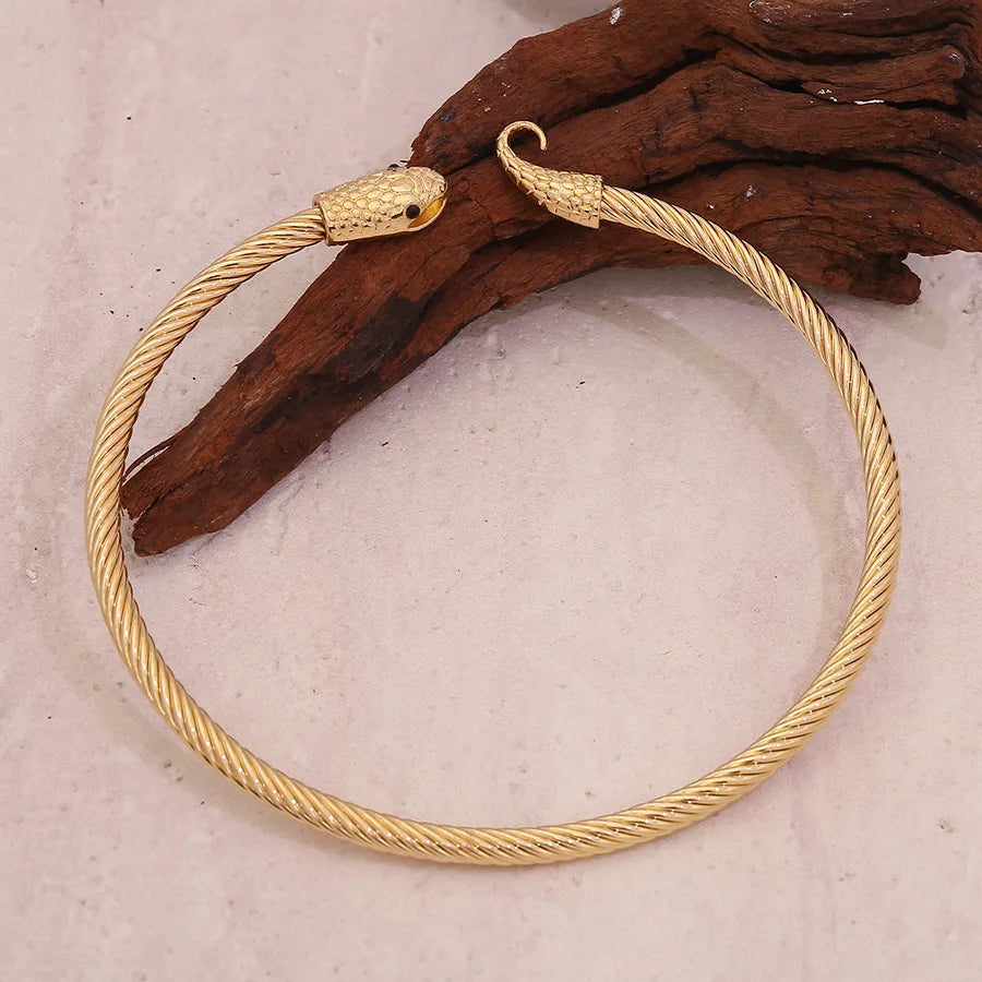 Brazaletes de aleación con diseño de serpiente, estilo elegante - imagen 3