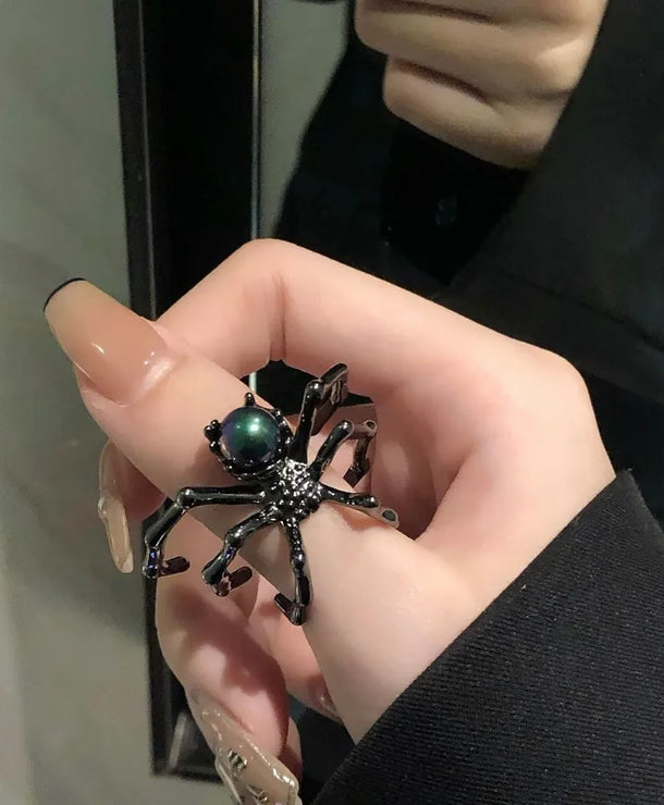 Anillo con diseño de gato con alas e incrustaciones tipo diamante - imagen 15