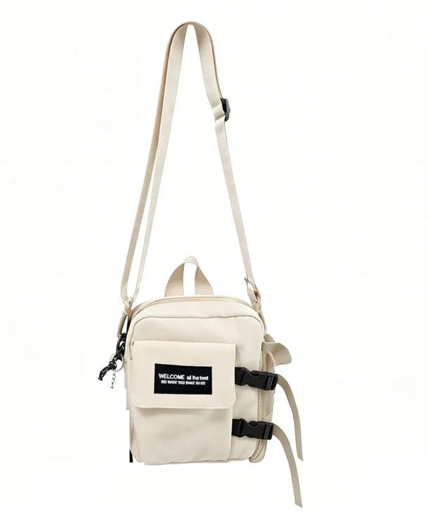 Bolso cruzado de nylon para hombre en color liso, estilo urbano - imagen 13