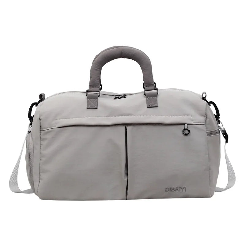 Bolso de viaje impermeable de tela Oxford en color liso, amplio y resistente - imagen 5