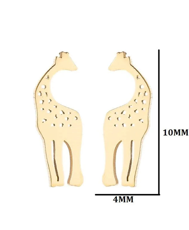 Aretes de animalitos con baño de oro 18K en acero 304 para mujer - imagen 27