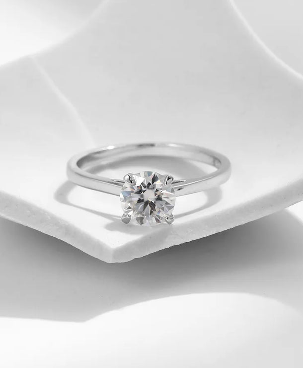 Anillos de plata esterlina 925 con moissanita y diseño redondo - imagen 5