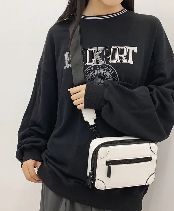 Bolso de hombro de piel sintética para hombre, estilo streetwear - imagen 2