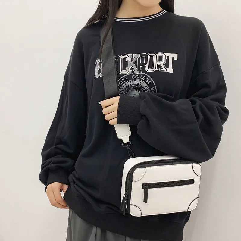 Bolso de hombro de piel sintética para hombre, estilo streetwear - imagen 2